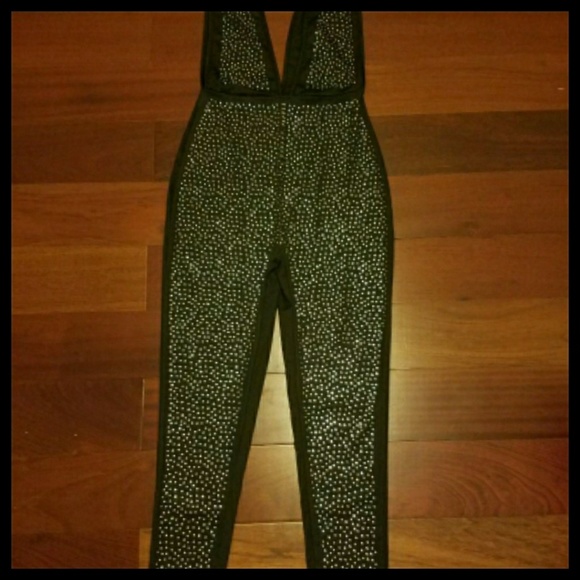 Rhinestone Jumpsuit - Picture 5 of 8